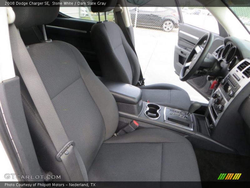 Stone White / Dark Slate Gray 2008 Dodge Charger SE