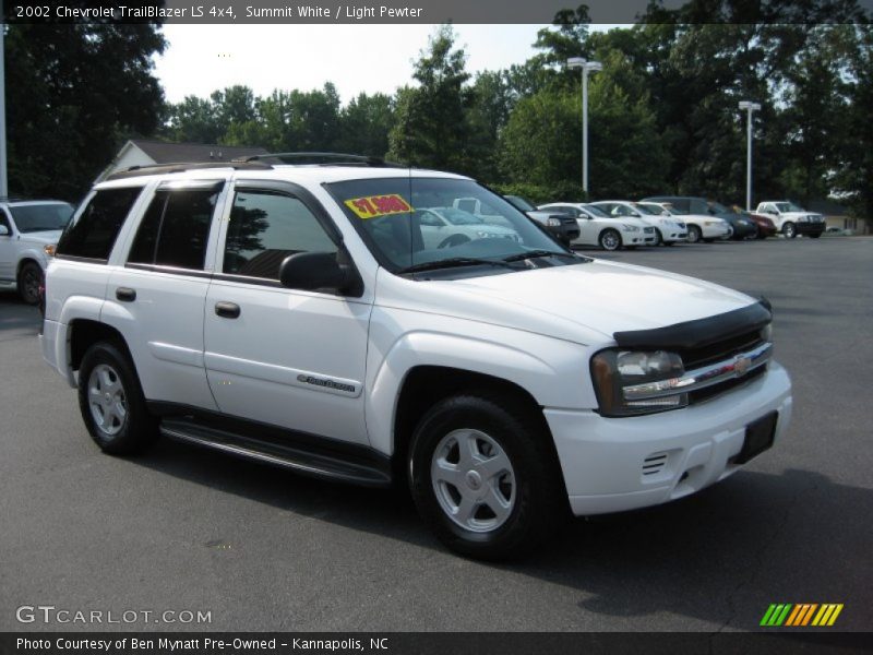 Summit White / Light Pewter 2002 Chevrolet TrailBlazer LS 4x4