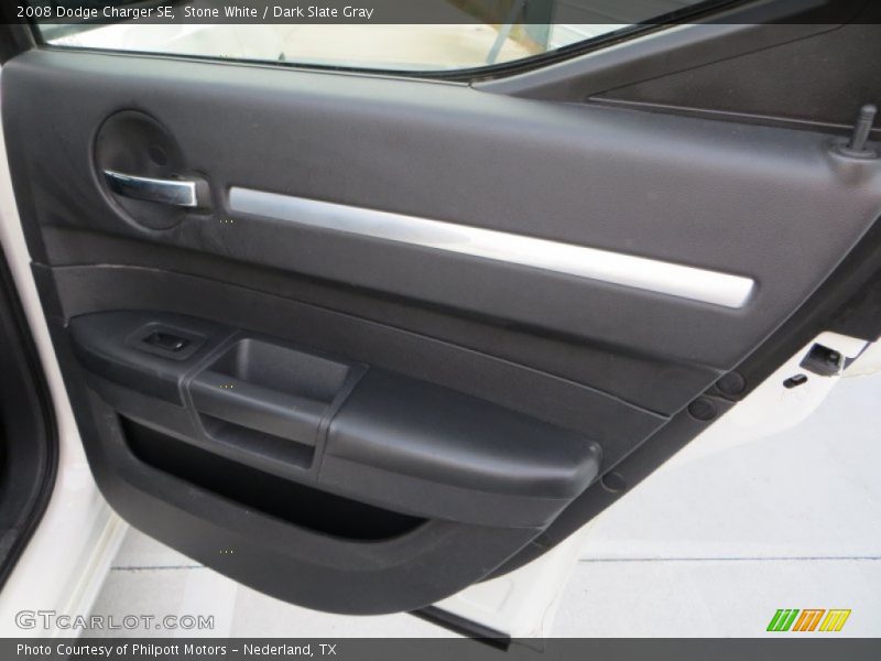 Stone White / Dark Slate Gray 2008 Dodge Charger SE