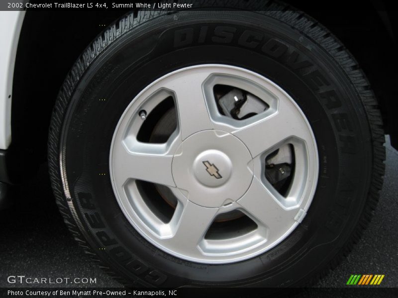 Summit White / Light Pewter 2002 Chevrolet TrailBlazer LS 4x4