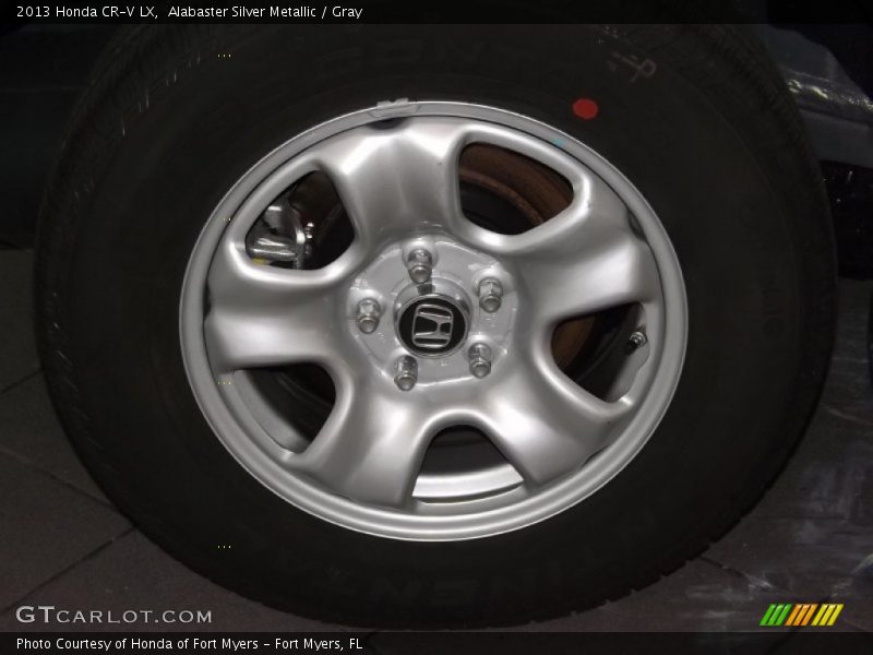 Alabaster Silver Metallic / Gray 2013 Honda CR-V LX
