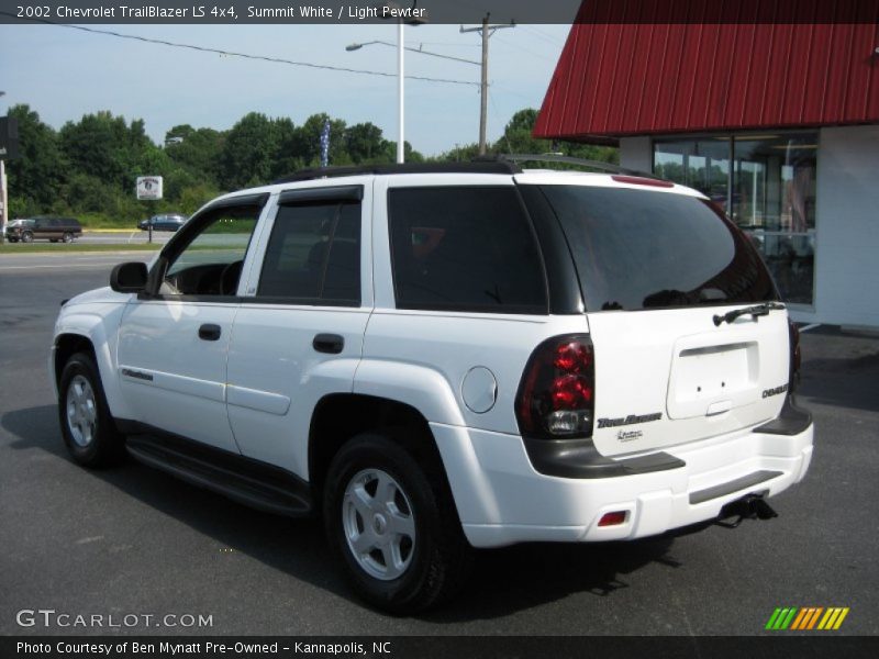 Summit White / Light Pewter 2002 Chevrolet TrailBlazer LS 4x4