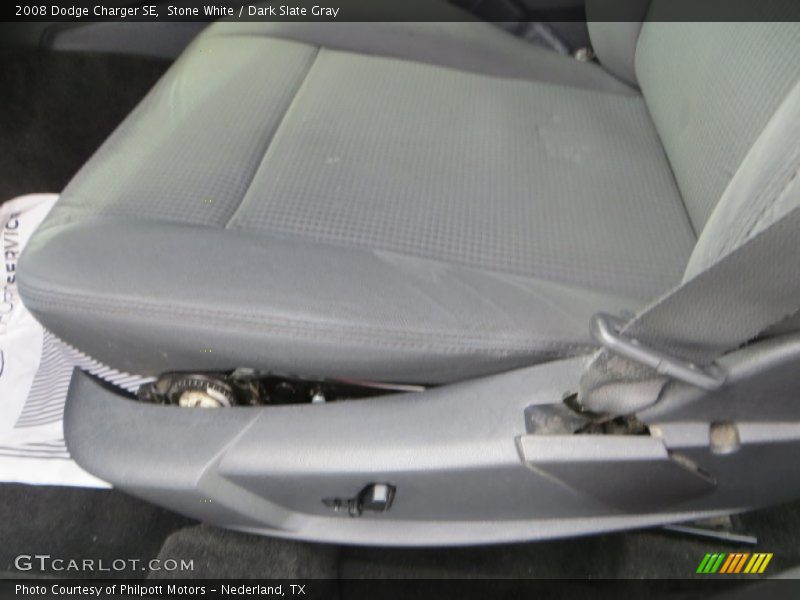 Stone White / Dark Slate Gray 2008 Dodge Charger SE