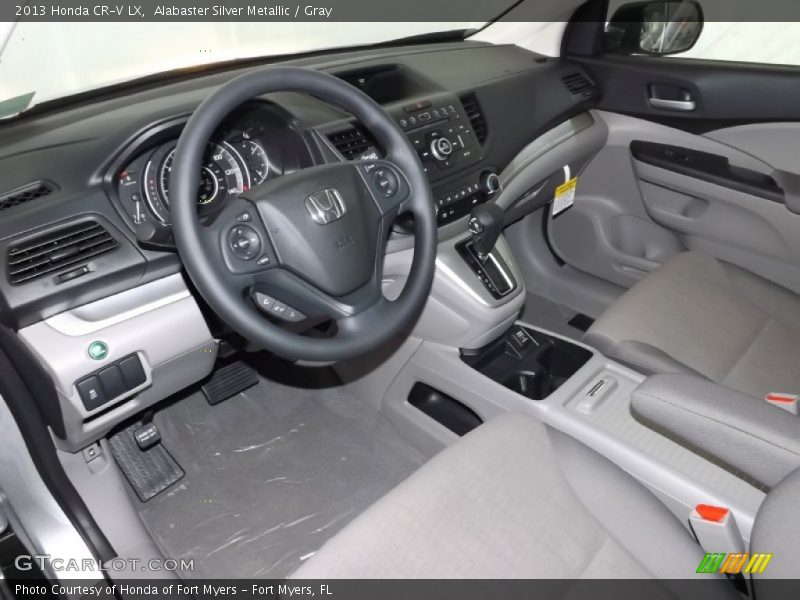 Alabaster Silver Metallic / Gray 2013 Honda CR-V LX