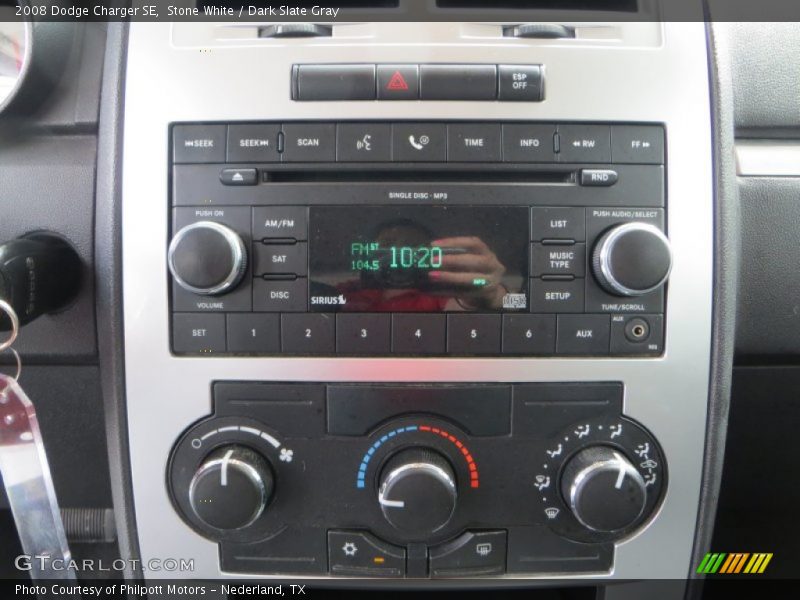 Stone White / Dark Slate Gray 2008 Dodge Charger SE