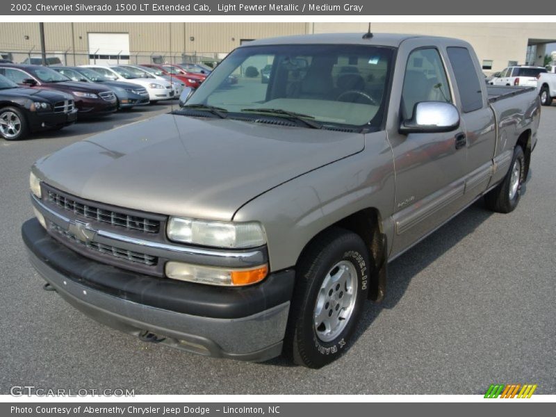Light Pewter Metallic / Medium Gray 2002 Chevrolet Silverado 1500 LT Extended Cab