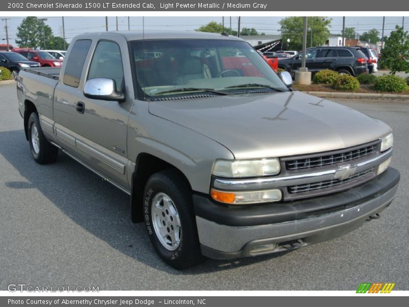 Light Pewter Metallic / Medium Gray 2002 Chevrolet Silverado 1500 LT Extended Cab