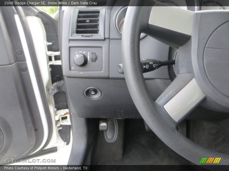 Stone White / Dark Slate Gray 2008 Dodge Charger SE