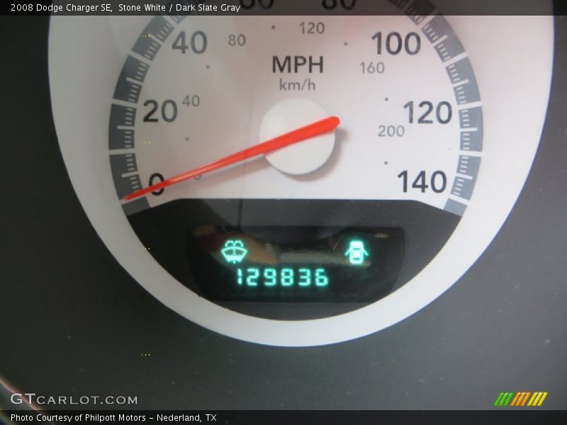 Stone White / Dark Slate Gray 2008 Dodge Charger SE