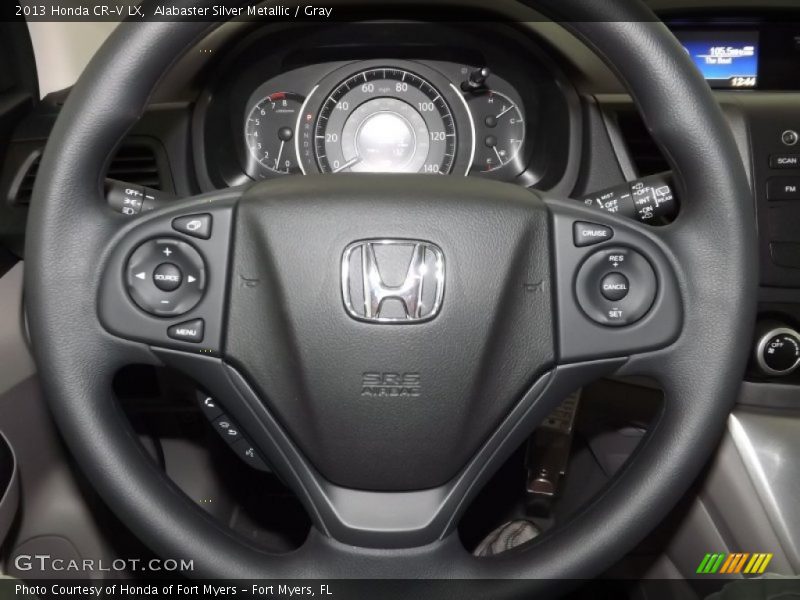 Alabaster Silver Metallic / Gray 2013 Honda CR-V LX