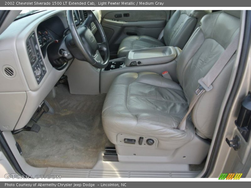 Light Pewter Metallic / Medium Gray 2002 Chevrolet Silverado 1500 LT Extended Cab