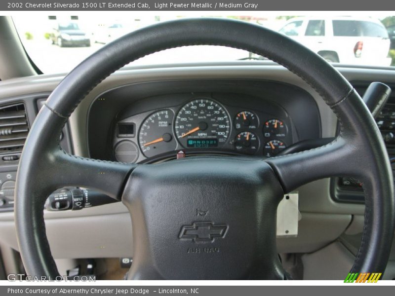 Light Pewter Metallic / Medium Gray 2002 Chevrolet Silverado 1500 LT Extended Cab