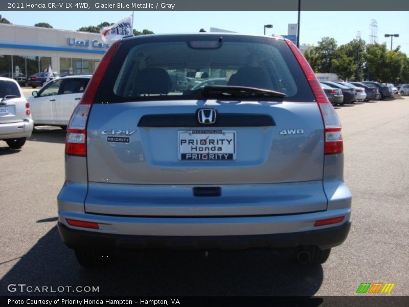 Glacier Blue Metallic / Gray 2011 Honda CR-V LX 4WD