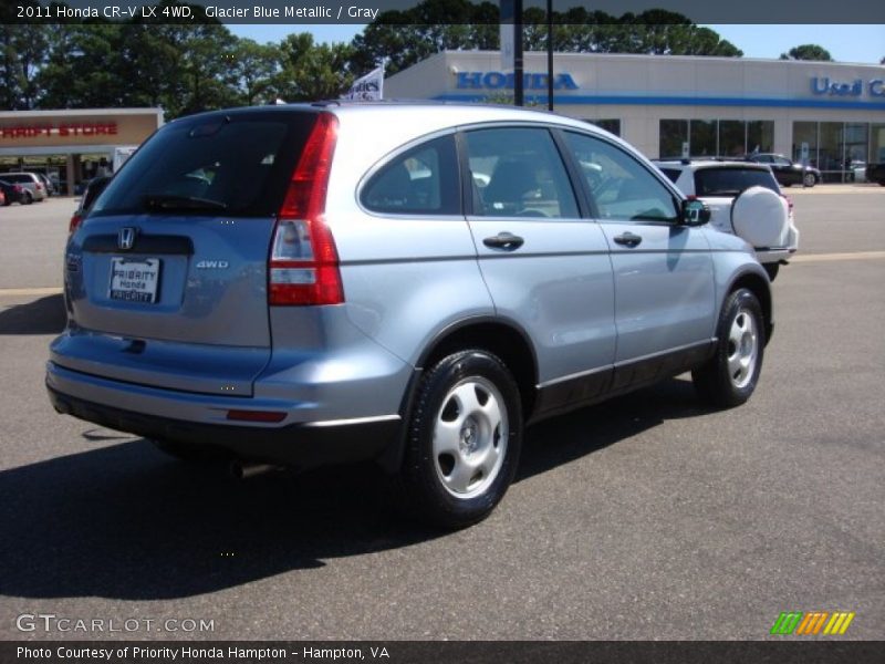 Glacier Blue Metallic / Gray 2011 Honda CR-V LX 4WD