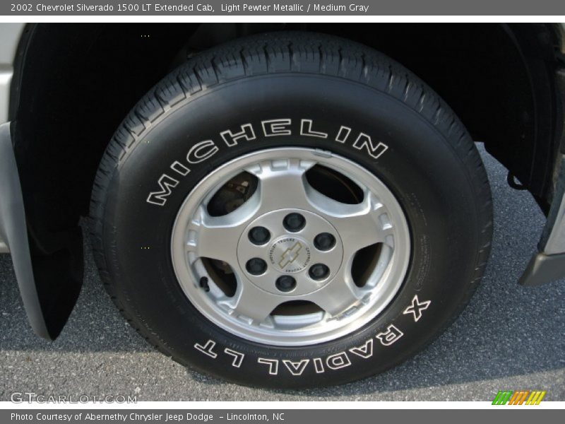 Light Pewter Metallic / Medium Gray 2002 Chevrolet Silverado 1500 LT Extended Cab