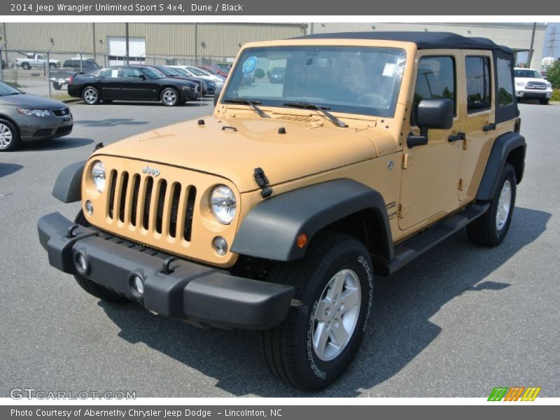 Dune / Black 2014 Jeep Wrangler Unlimited Sport S 4x4