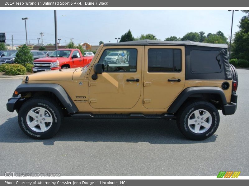 Dune / Black 2014 Jeep Wrangler Unlimited Sport S 4x4