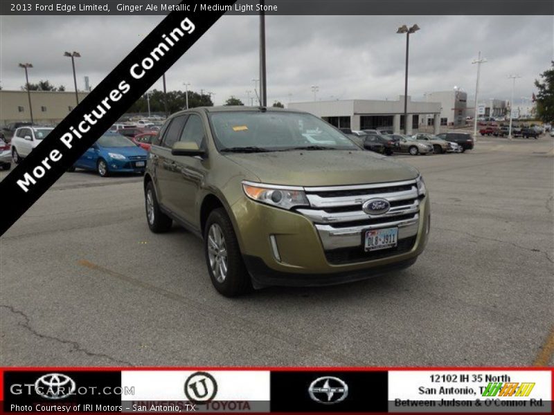 Ginger Ale Metallic / Medium Light Stone 2013 Ford Edge Limited