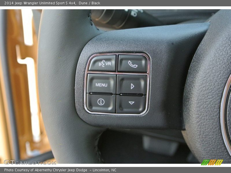 Controls of 2014 Wrangler Unlimited Sport S 4x4