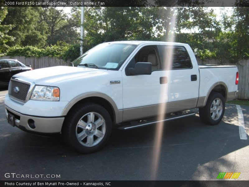 Oxford White / Tan 2008 Ford F150 Lariat SuperCrew