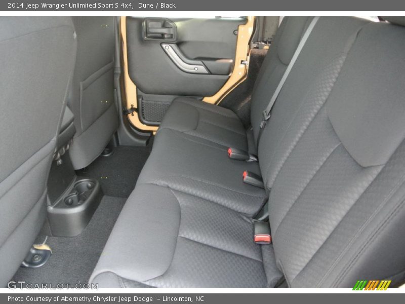 Rear Seat of 2014 Wrangler Unlimited Sport S 4x4