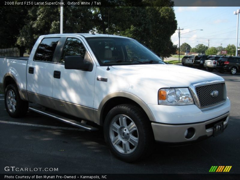 Oxford White / Tan 2008 Ford F150 Lariat SuperCrew