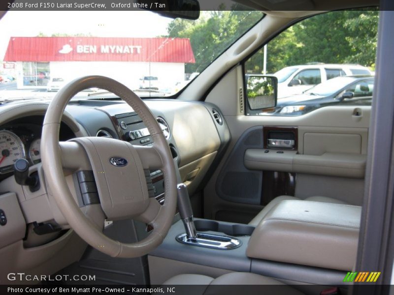 Oxford White / Tan 2008 Ford F150 Lariat SuperCrew