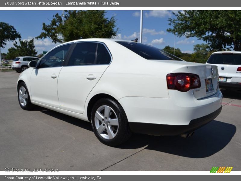 Campanella White / Pure Beige 2008 Volkswagen Jetta SE Sedan