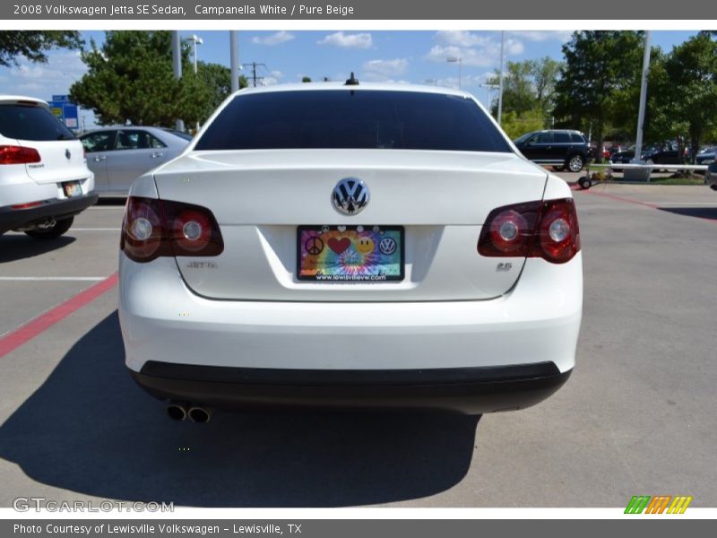 Campanella White / Pure Beige 2008 Volkswagen Jetta SE Sedan