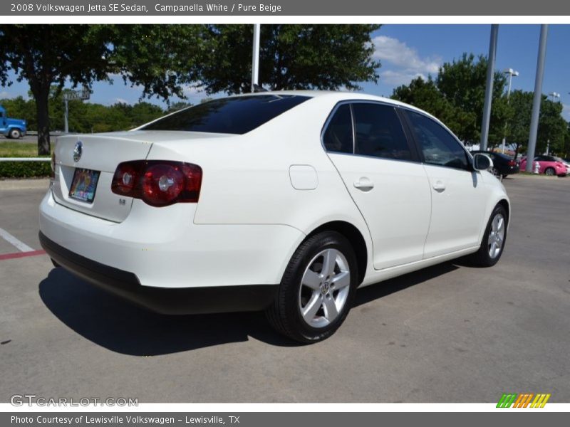 Campanella White / Pure Beige 2008 Volkswagen Jetta SE Sedan