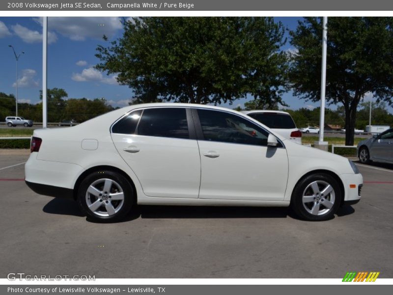 Campanella White / Pure Beige 2008 Volkswagen Jetta SE Sedan