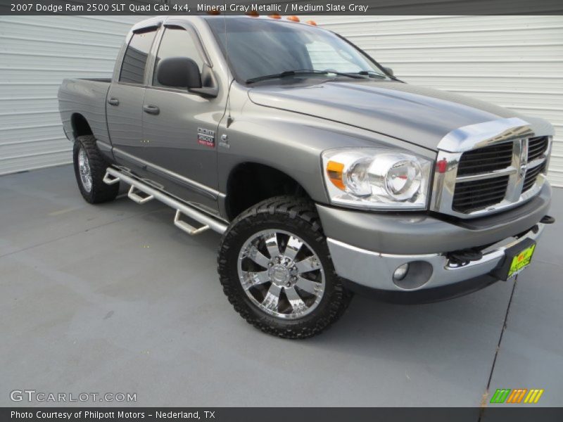 Mineral Gray Metallic / Medium Slate Gray 2007 Dodge Ram 2500 SLT Quad Cab 4x4