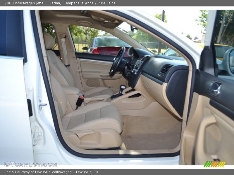 Campanella White / Pure Beige 2008 Volkswagen Jetta SE Sedan