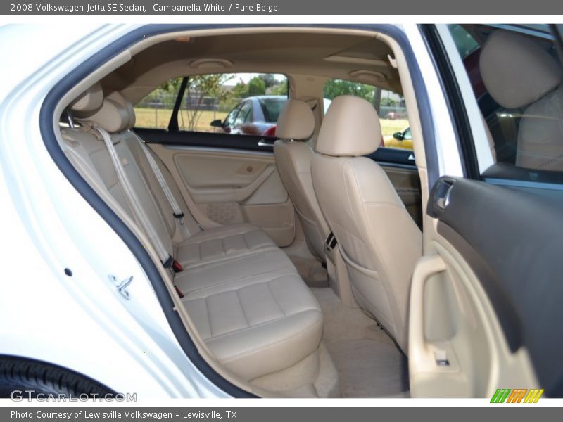 Campanella White / Pure Beige 2008 Volkswagen Jetta SE Sedan