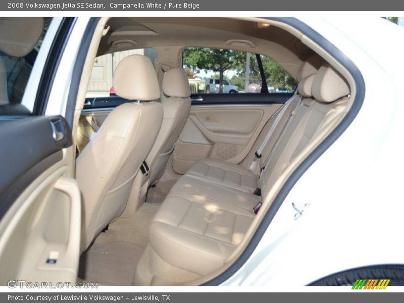 Campanella White / Pure Beige 2008 Volkswagen Jetta SE Sedan