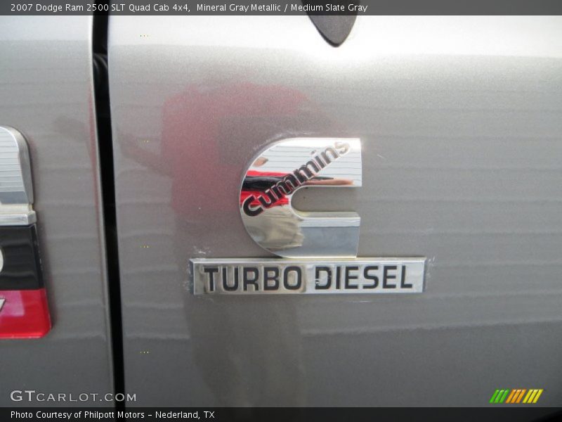 Mineral Gray Metallic / Medium Slate Gray 2007 Dodge Ram 2500 SLT Quad Cab 4x4
