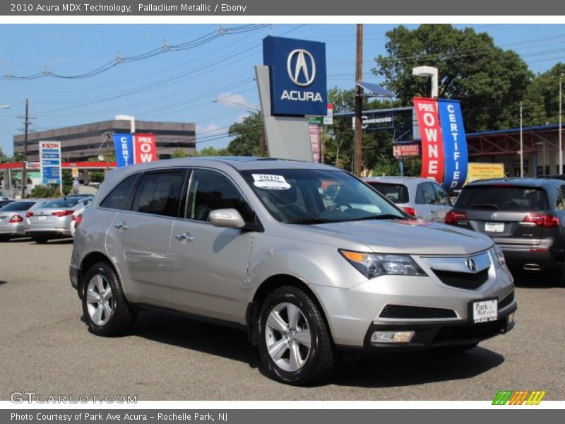 Palladium Metallic / Ebony 2010 Acura MDX Technology