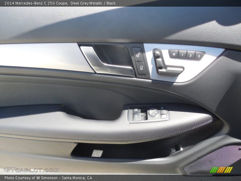 Steel Grey Metallic / Black 2014 Mercedes-Benz C 250 Coupe