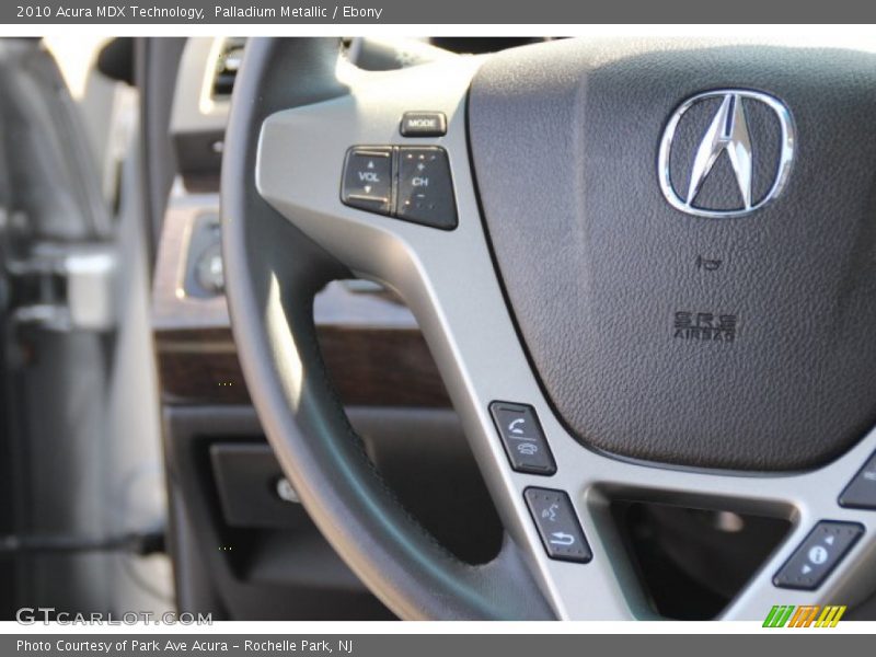 Palladium Metallic / Ebony 2010 Acura MDX Technology