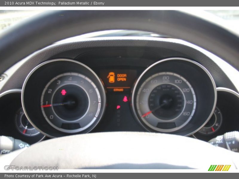 Palladium Metallic / Ebony 2010 Acura MDX Technology