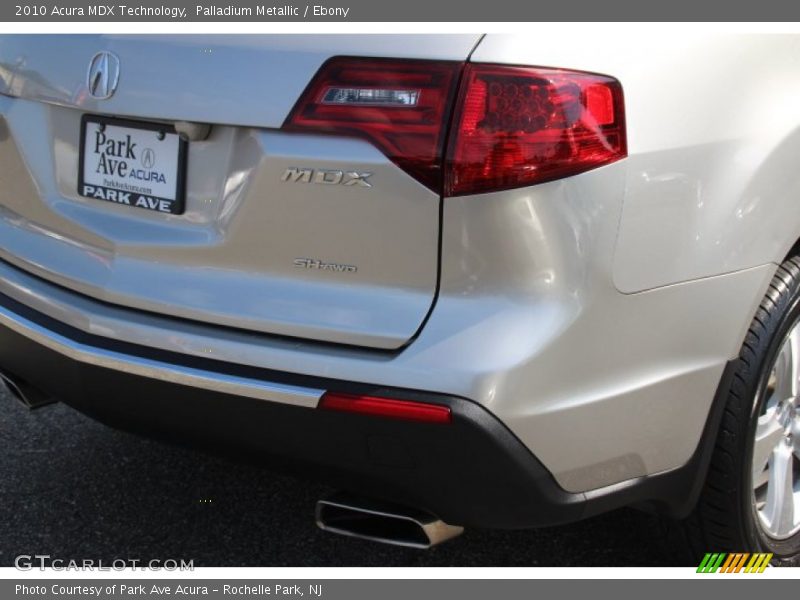 Palladium Metallic / Ebony 2010 Acura MDX Technology