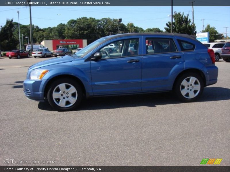 Marine Blue Pearl / Pastel Slate Gray 2007 Dodge Caliber SXT