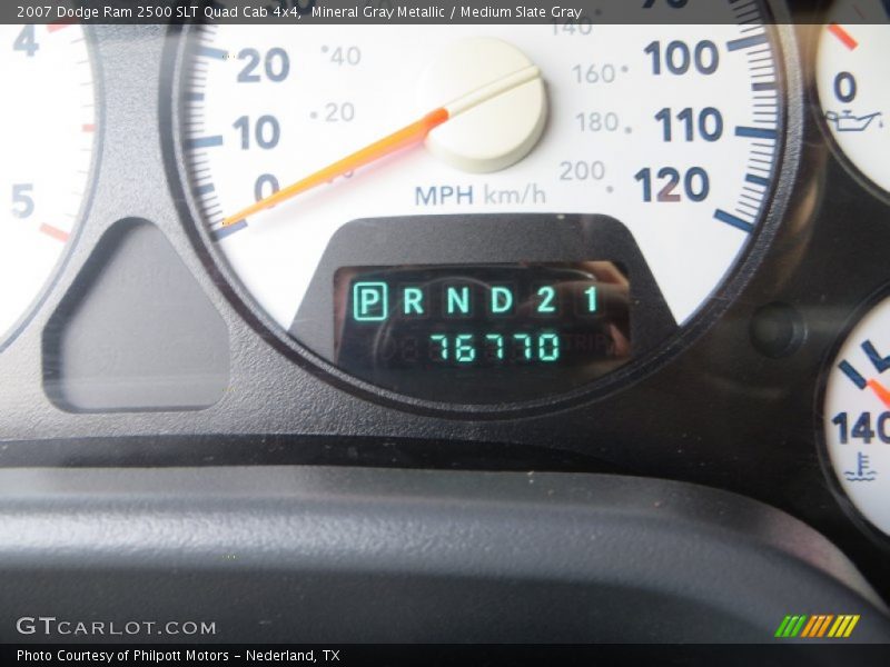 Mineral Gray Metallic / Medium Slate Gray 2007 Dodge Ram 2500 SLT Quad Cab 4x4