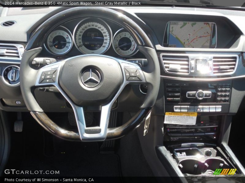 Steel Gray Metallic / Black 2014 Mercedes-Benz E 350 4Matic Sport Wagon