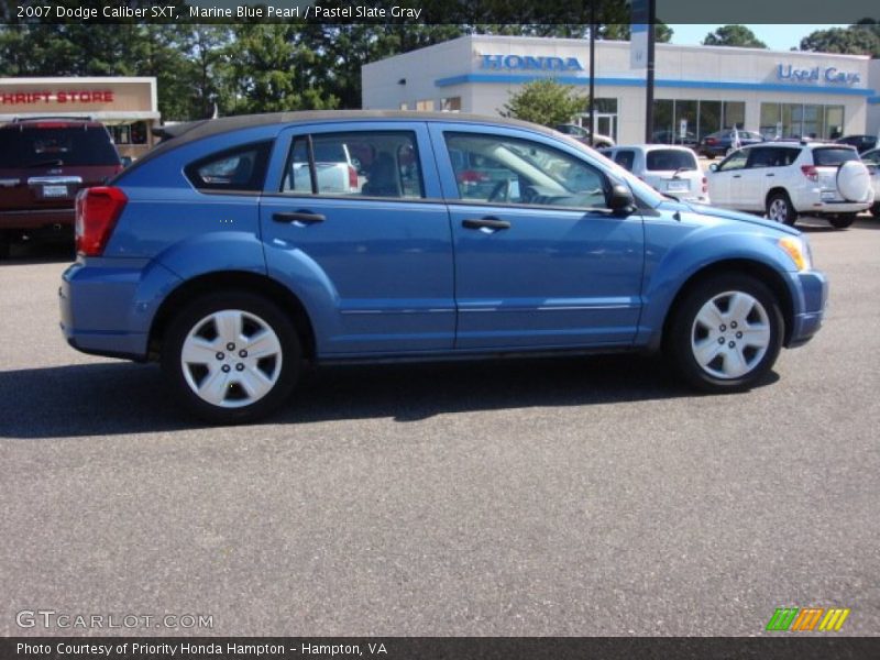 Marine Blue Pearl / Pastel Slate Gray 2007 Dodge Caliber SXT