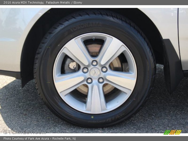 Palladium Metallic / Ebony 2010 Acura MDX Technology