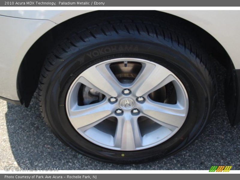 Palladium Metallic / Ebony 2010 Acura MDX Technology