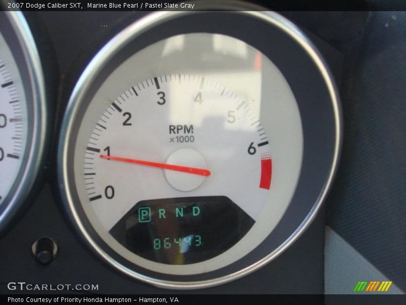 Marine Blue Pearl / Pastel Slate Gray 2007 Dodge Caliber SXT