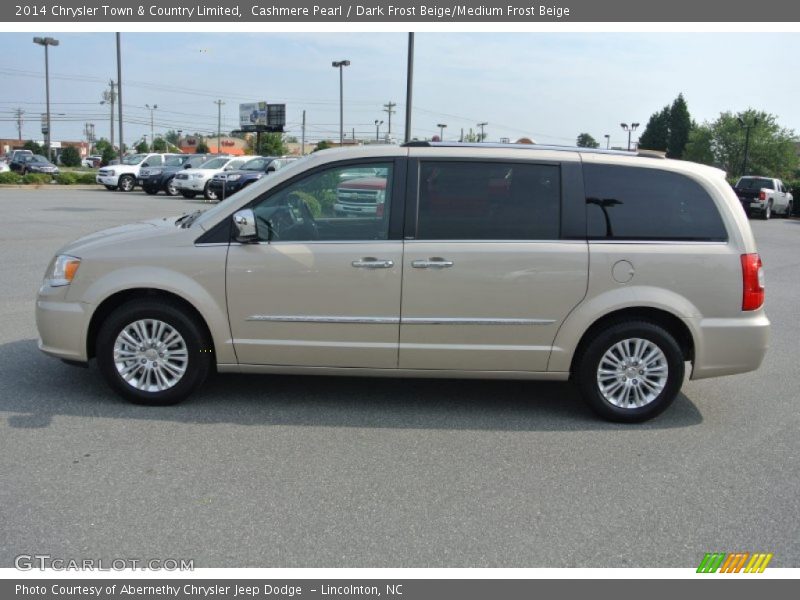 Cashmere Pearl / Dark Frost Beige/Medium Frost Beige 2014 Chrysler Town & Country Limited