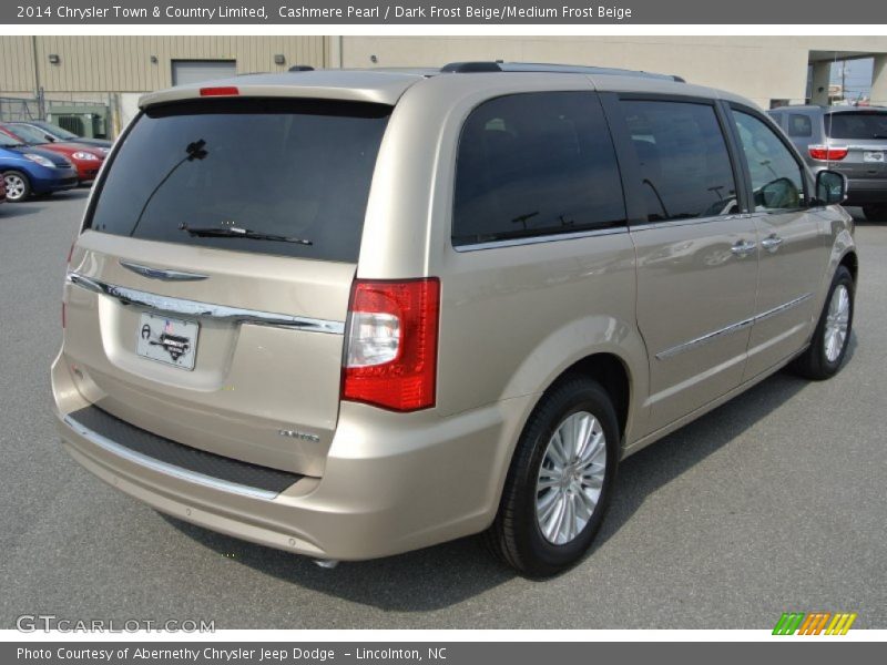Cashmere Pearl / Dark Frost Beige/Medium Frost Beige 2014 Chrysler Town & Country Limited